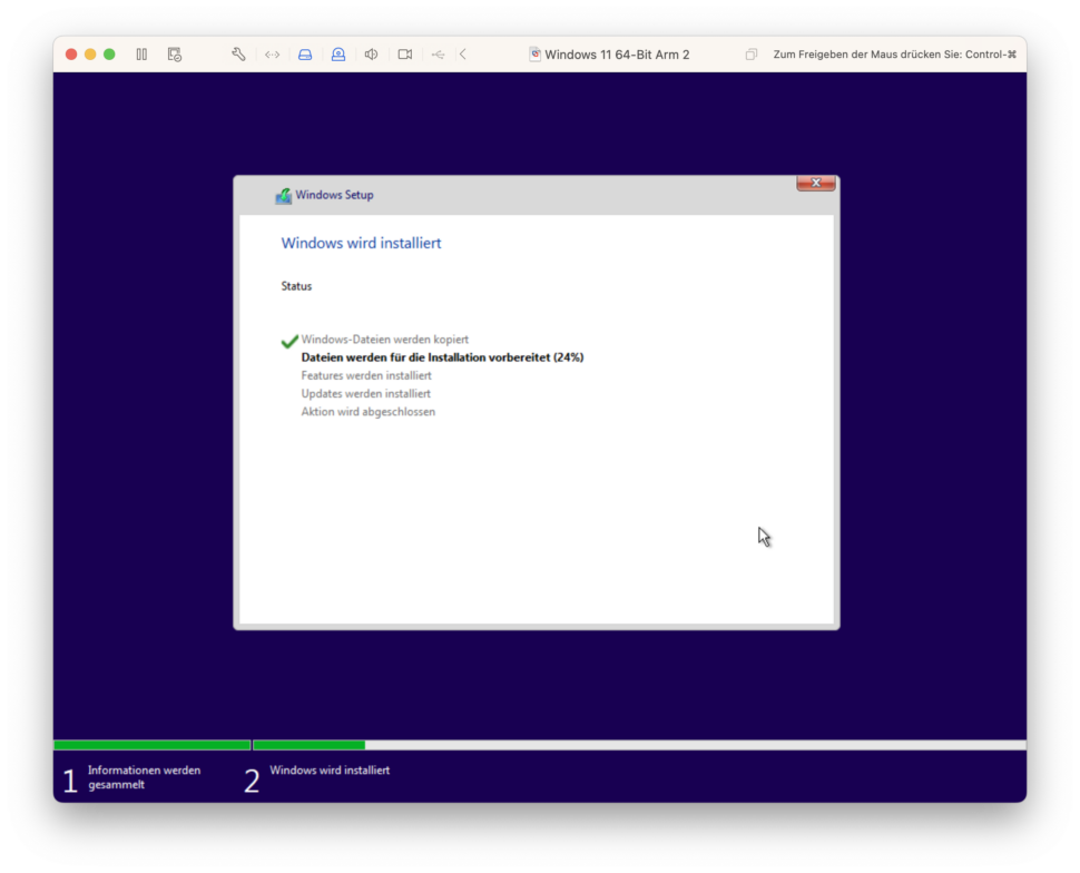 VMWare Fusion: Windows 11 ARM auf Apple Silicon (Step-by-Step) windows install 3