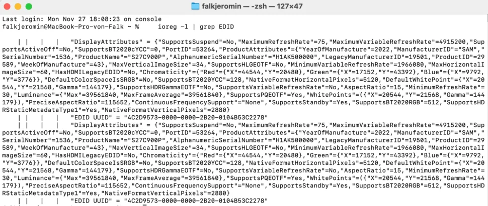 Samsung ViewFinity S9: 5K-Monitor ungeeignet für Dual-Betrieb? edid samsung viewfinity s9